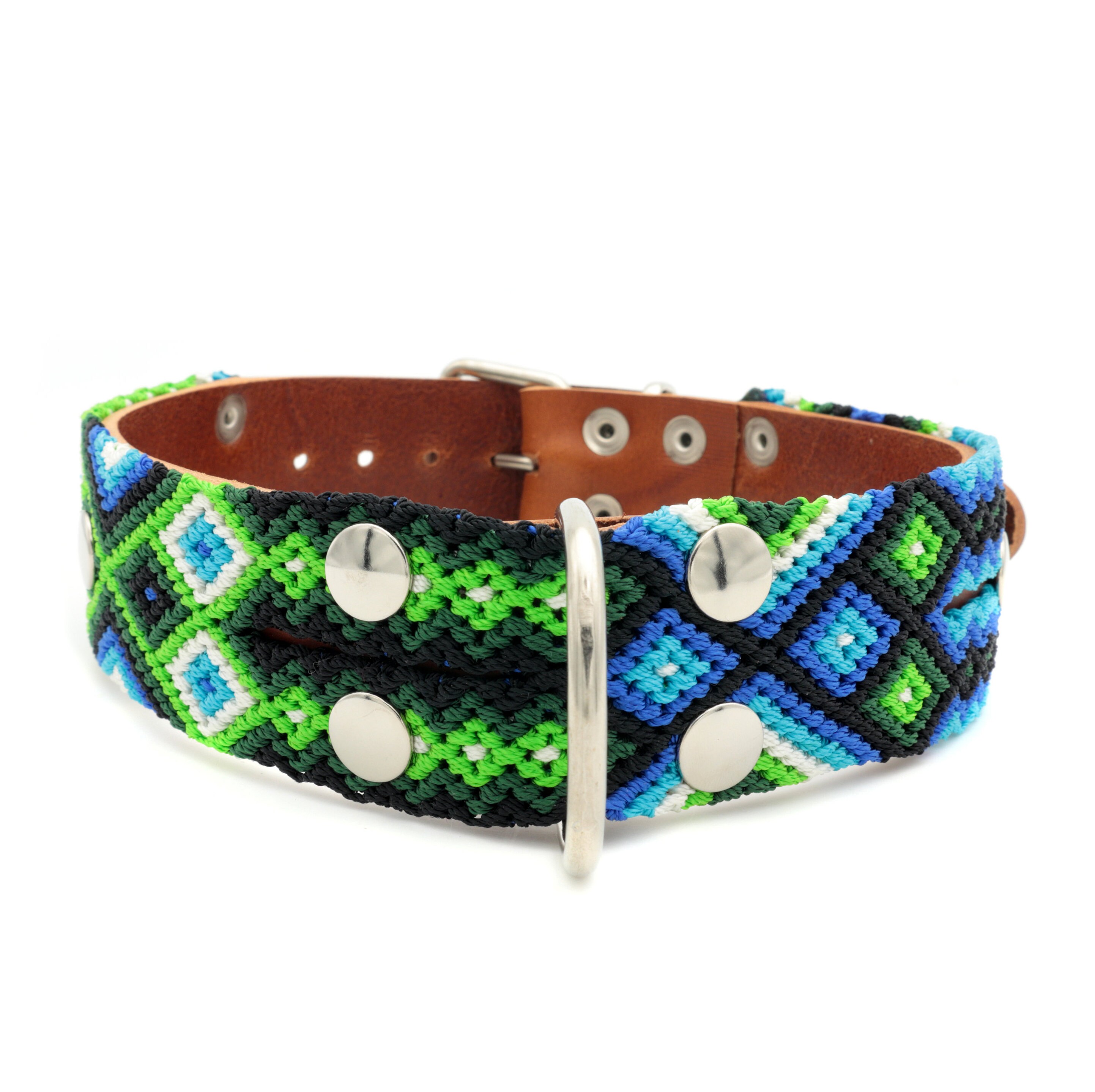 Geometric Knitted Dog Collars Big Dog Collar Extra Large Etsy