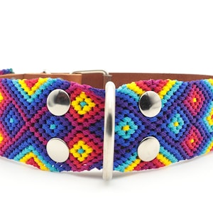 Wide Dog Collar with Metal Buckle, Wide Pet Collar (XM/2XL)