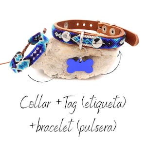 Small Breed Puppy Collars, Soft Leather Collar for Small Dogs, Collar With Aluminum ID Tag. Narrow Collars For Small and Medium Dogs.