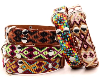Colliers pour chien marron, cadeau durable pour chien, colliers de couleur terre, couleurs rustiques pour animaux de compagnie, colliers sombres pour chiots.