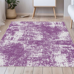 Pink Rug, Pink Rug Aesthetic, Floor Rug, Vintage Pattern Rug, Pink Rug Bathroom, Living Room Rug, Washable Rug, Non Slip Based Rug, Purple
