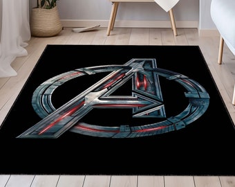 Tappeto Avengers, Tappeto Supereroe, Tappeto per la cameretta dei bambini, Decorazione per la cameretta dei bambini, Tappeto per la cameretta dei neonati, Tappeto per la sala giochi, Tappeto personalizzato, Tappeto Avengers, Tappeto piccolo, Tappeto per interni