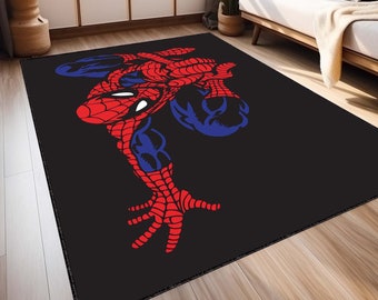 Spiderman rug, Avenger Rug, Super Hero Rug, Cartoon rug, Game room rug, Kids Area rug, Machine washable rug,