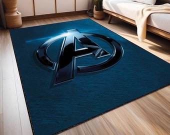 Avenger Rug, Super Hero Rug, Kids Room Rug, AWESOME Rug, Custom rug, Game room rug, Gamer rug, Gift for boy, Play room rug, Floor Rug, Rugs