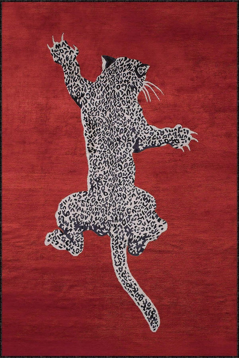 Tiger Rug, Living Room Rug,Bohemien Rug, Home Decor Rug, Area Salon Rug, Floor rug, Minimalist Rug, Washable Rug, Non-Slip Based, Custom Rug