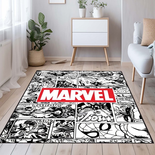 Marvel, Marvel Characters rug ,Fantastic rug, Kids room rug, Minimalist rug, Popular rug, Hypebeast rug, Area rug, Personalized rug, Carpet