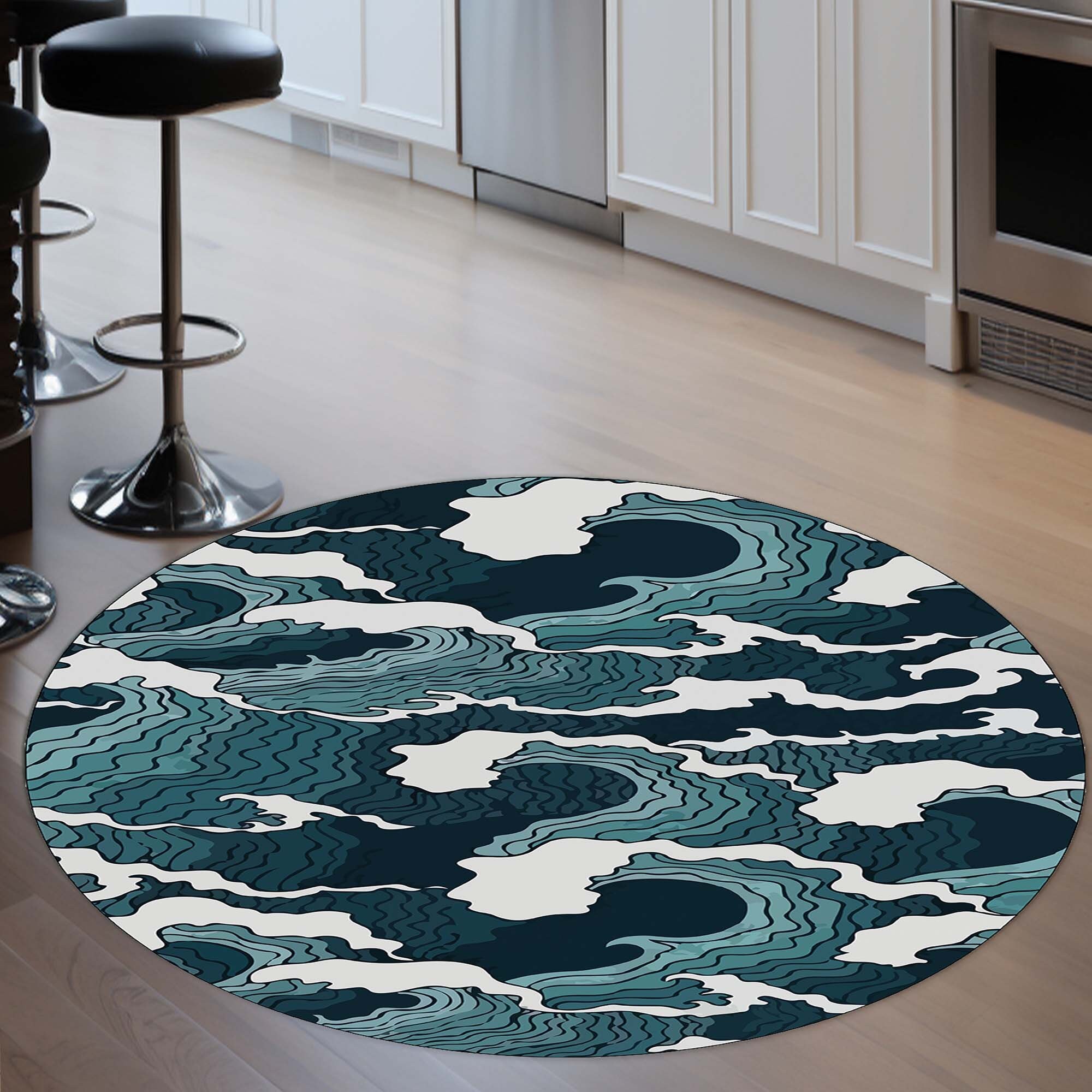 Custom Circular Rugs Custom Round Rugs, Personalized Rug, Circle Area Rug, Green Rug, Custom ...