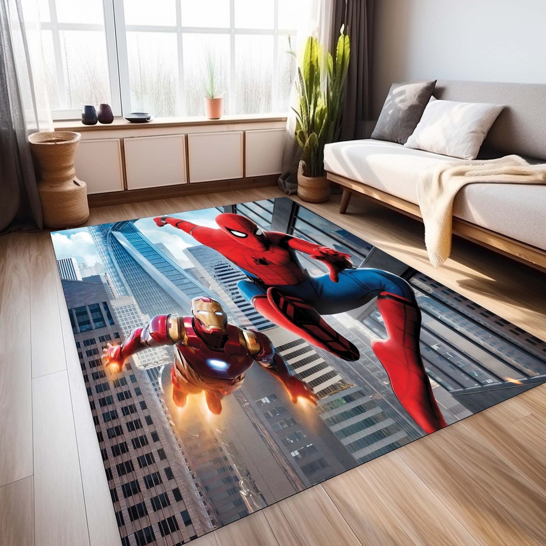 Spider Man Rug, Iron Man Rug, Avengers Rug, Kids Room Rug, Nursery Rug ...