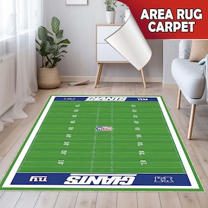 American Football rug, Football coart rug, Gift for him, Sports rug, Boy room rug, Home decor rug, Area rug, Modern rug, Washable rug