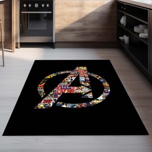 Avenger Rug, Super Hero Rug, Kids Room Rug, Indoor Rug, Art Decor Rug ...