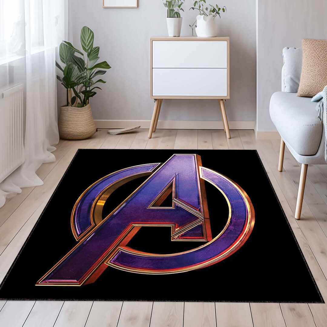 Power Rangers Movie Rug Superhero Kids Room Rug, Comic Style Hero Area Rug, Colorful Cartoon ...