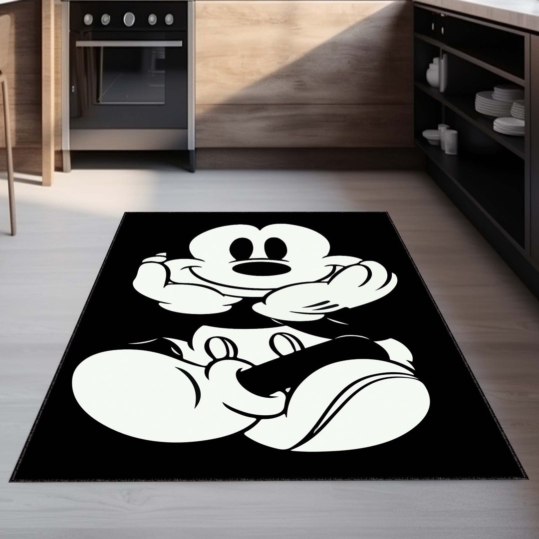 Mickey Mouse Rug, Cartoon Theme Rug, Kids Room Rug, Home Decor, Gift ...