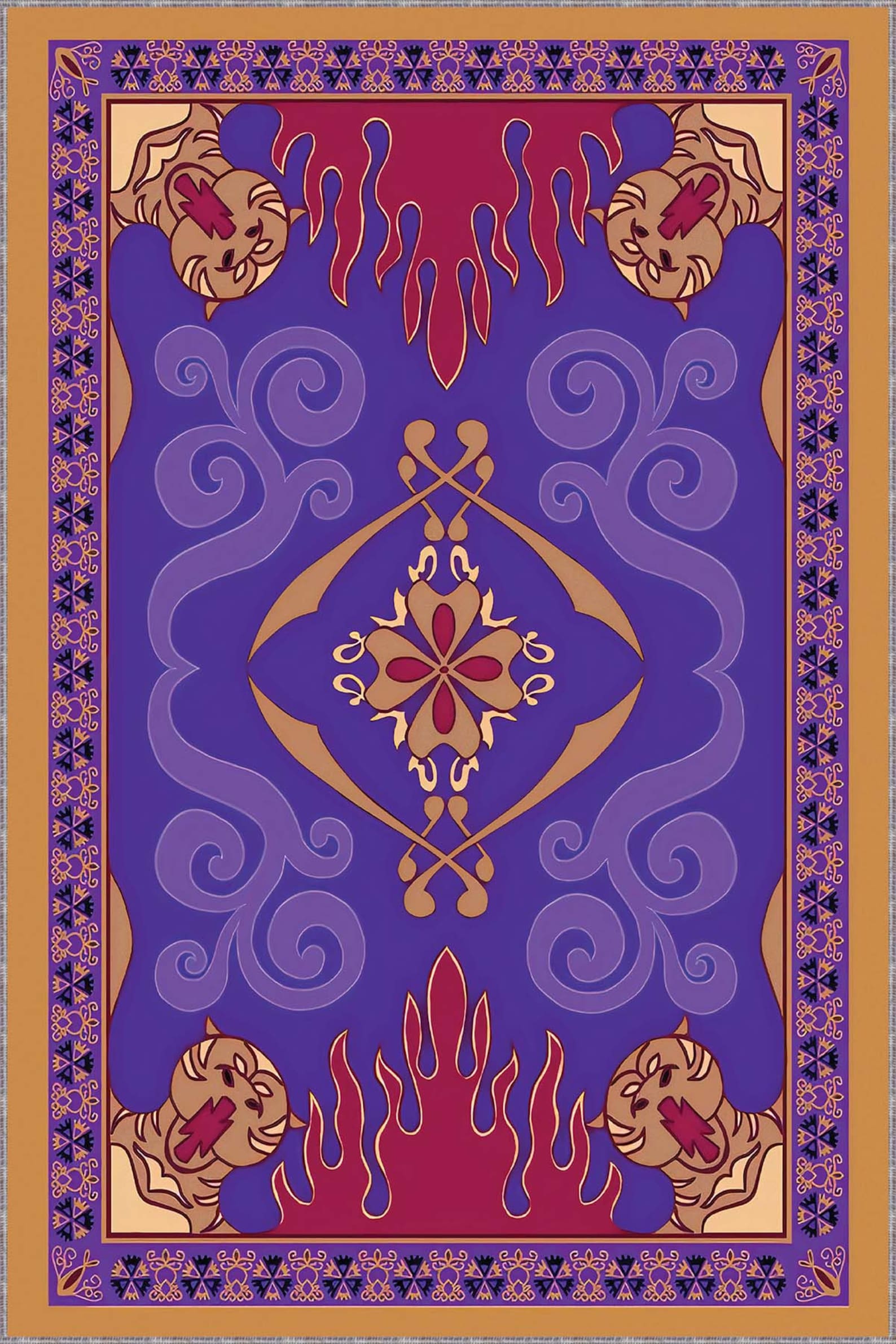 Aladdin Rug, Magic Rug, Aladdin Rug, Tale Magic Rug, for Living Room ...
