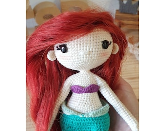 Ariel the Little Mermaid amigurumi pattern
