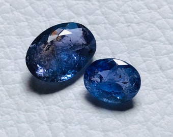 Faceted Oval Tanzanite Gemstone Lot, Deep Blue, 9x12 MM & 7x9mm