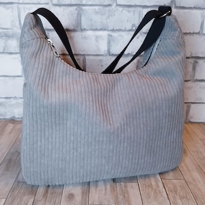 Sac bandoulière en velours côtelé/ Style décontracté & tendance/Sac crossbody