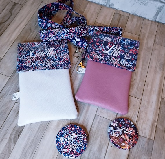 Pochette infirmière / soignant / crèche / esthéticienne/Mug/Tour de cou/Calot/Chouchou