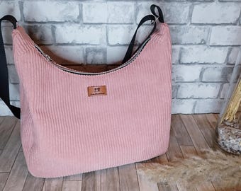 Bolso de hombro de pana / Estilo casual y moderno / Bolso bandolera