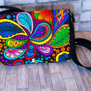 Handtasche aus Wax/Madras-Stoff
