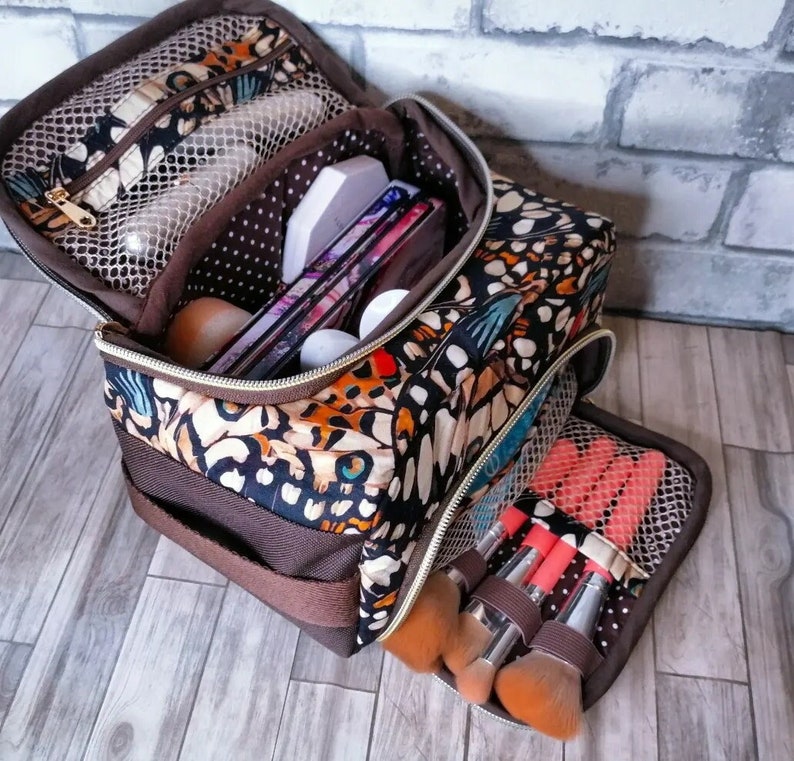 Große Kulturtasche/Kosmetiktasche/Make-up-Tasche Bild 3