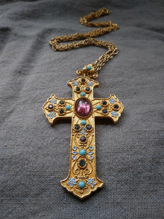 Costume jeweled cross - Gem