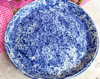 Blue Speckled Platter