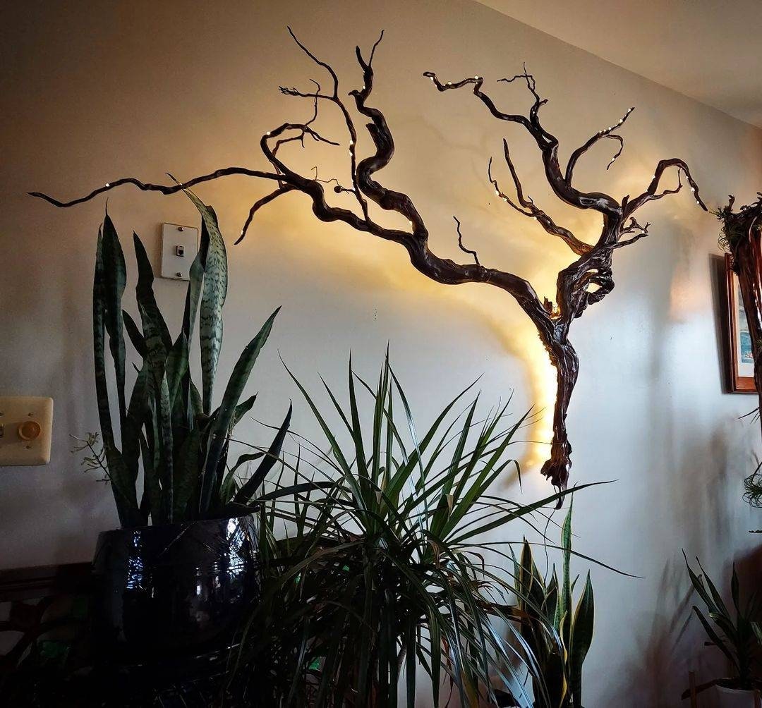 Glowing Tree Wallart Etsy