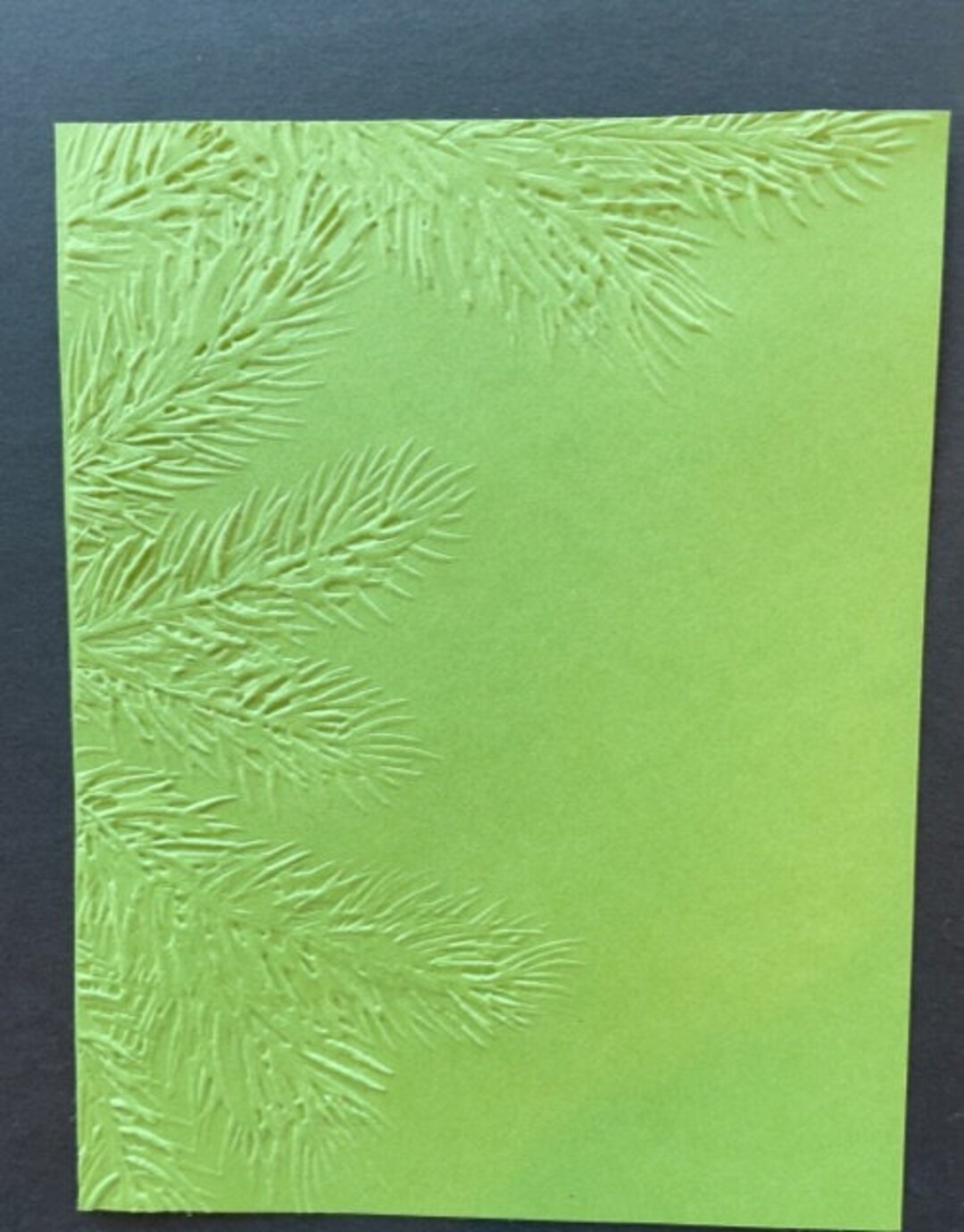 3D Pine Branches Embossed Embossing Cardstock Christmas Etsy