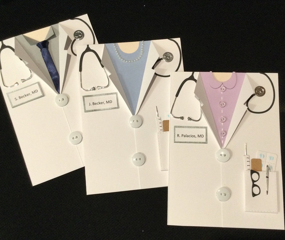 Handmade Doctor Card Medical Card Handmade Medical School | Etsy