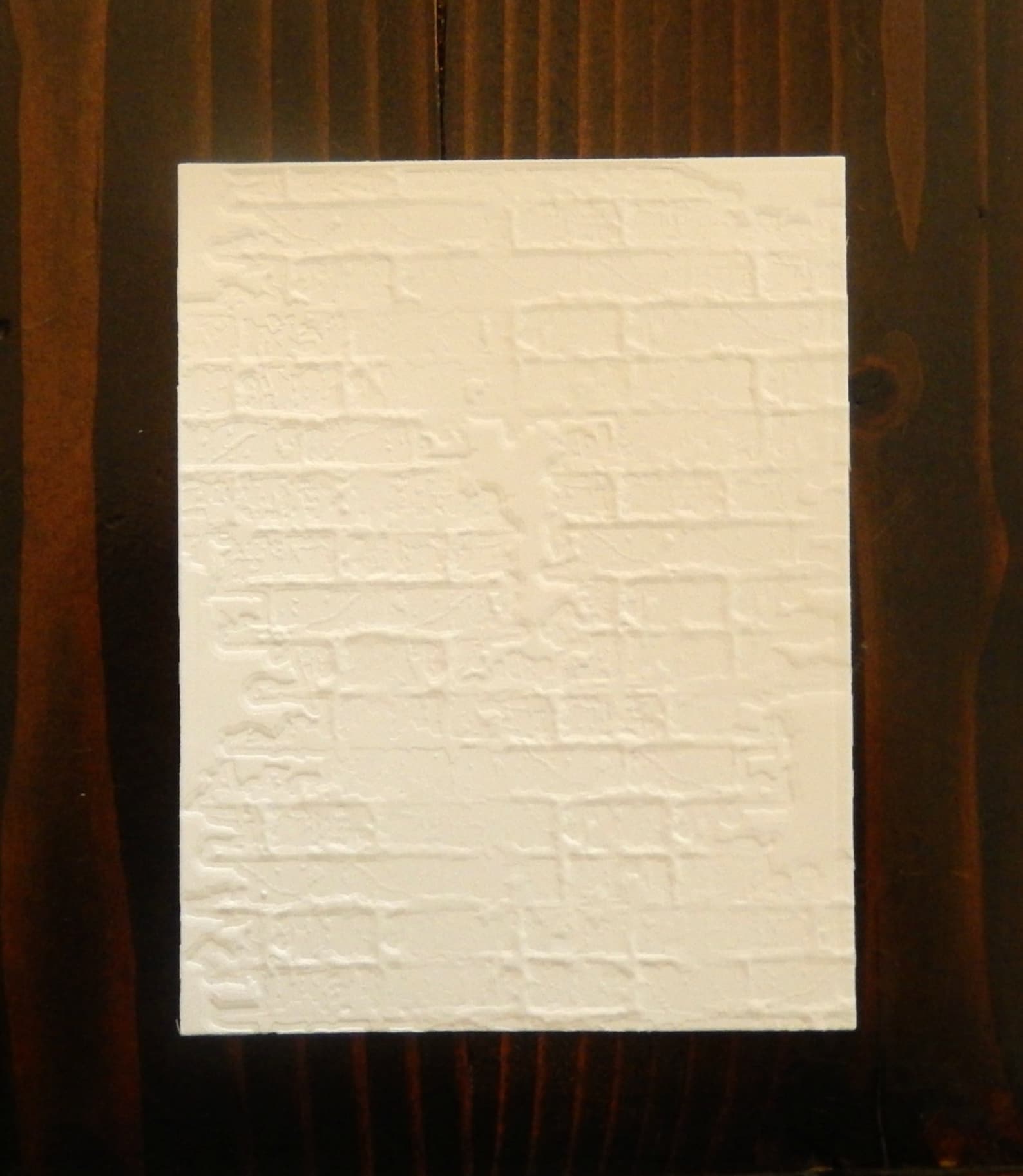 Rustic Brick Embossed Cardstock Embossed Sheets Embossed Etsy