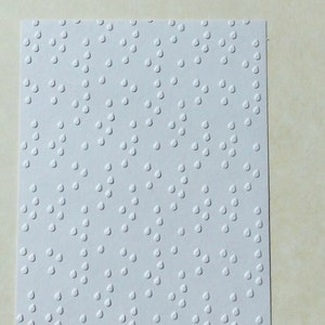 Rain Drops, Embossed sheets, Embossing Cardstock, 4 sizes of Embossed Sheets Available.