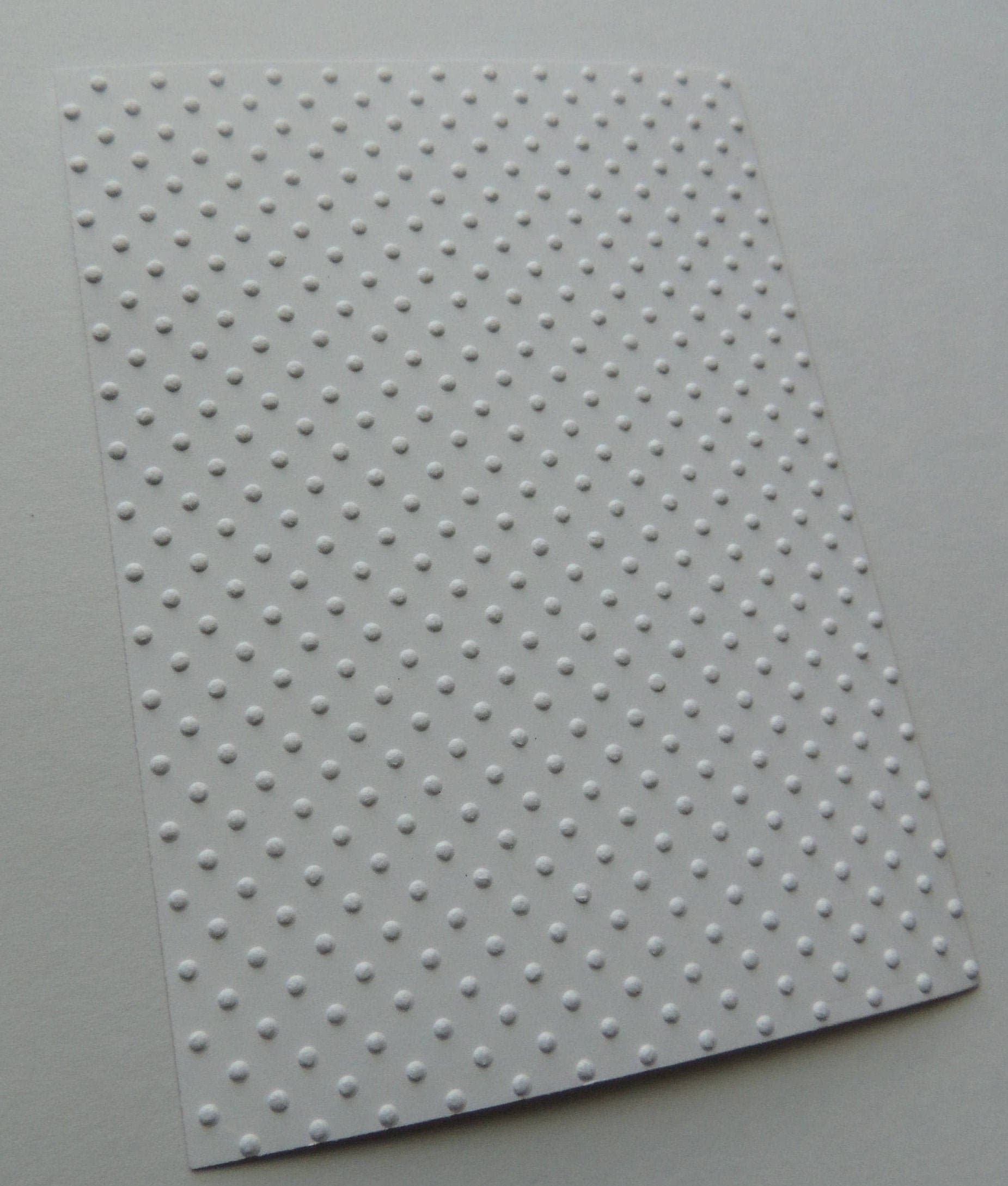 Tiny Dots Polka Dots Embossed Cardstock Embossed Sheets Etsy