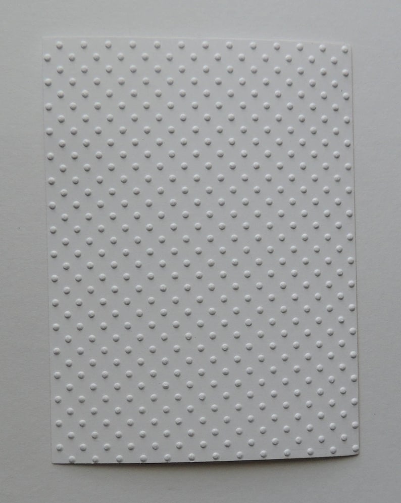 Tiny Dots Polka Dots Embossed Cardstock Embossed Sheets Etsy