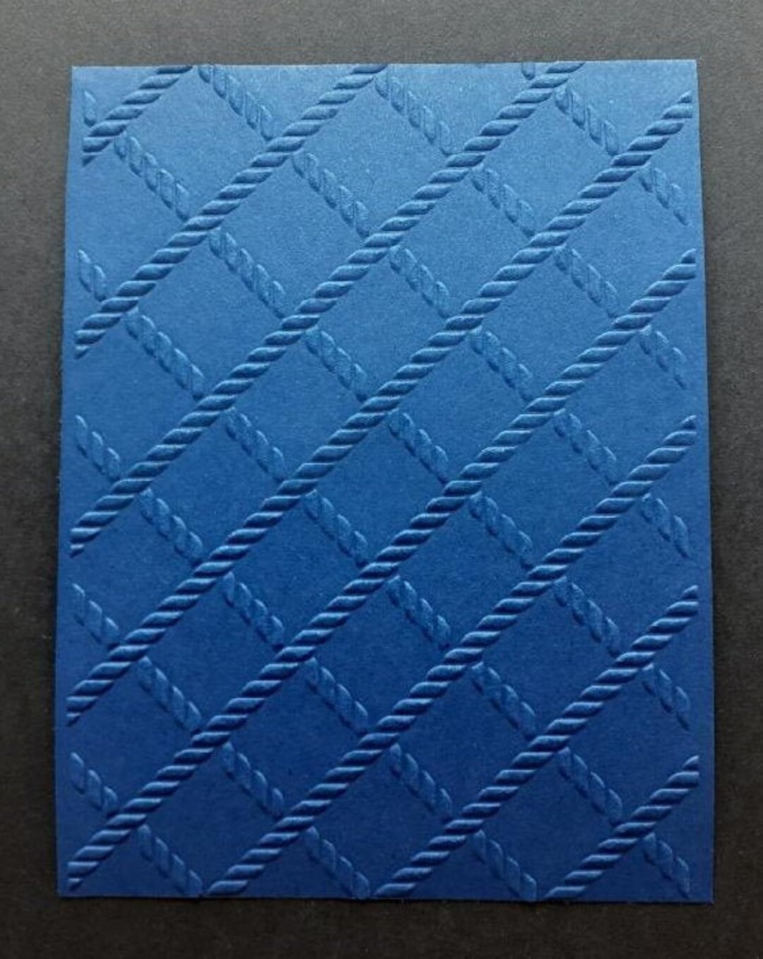 Ropes Embossed Cardstock Embossed Sheets Embossed Card Etsy