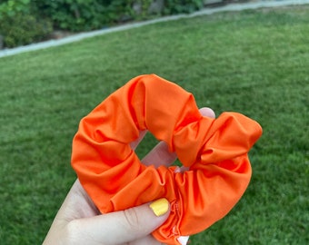 Orange athletic scrunchie