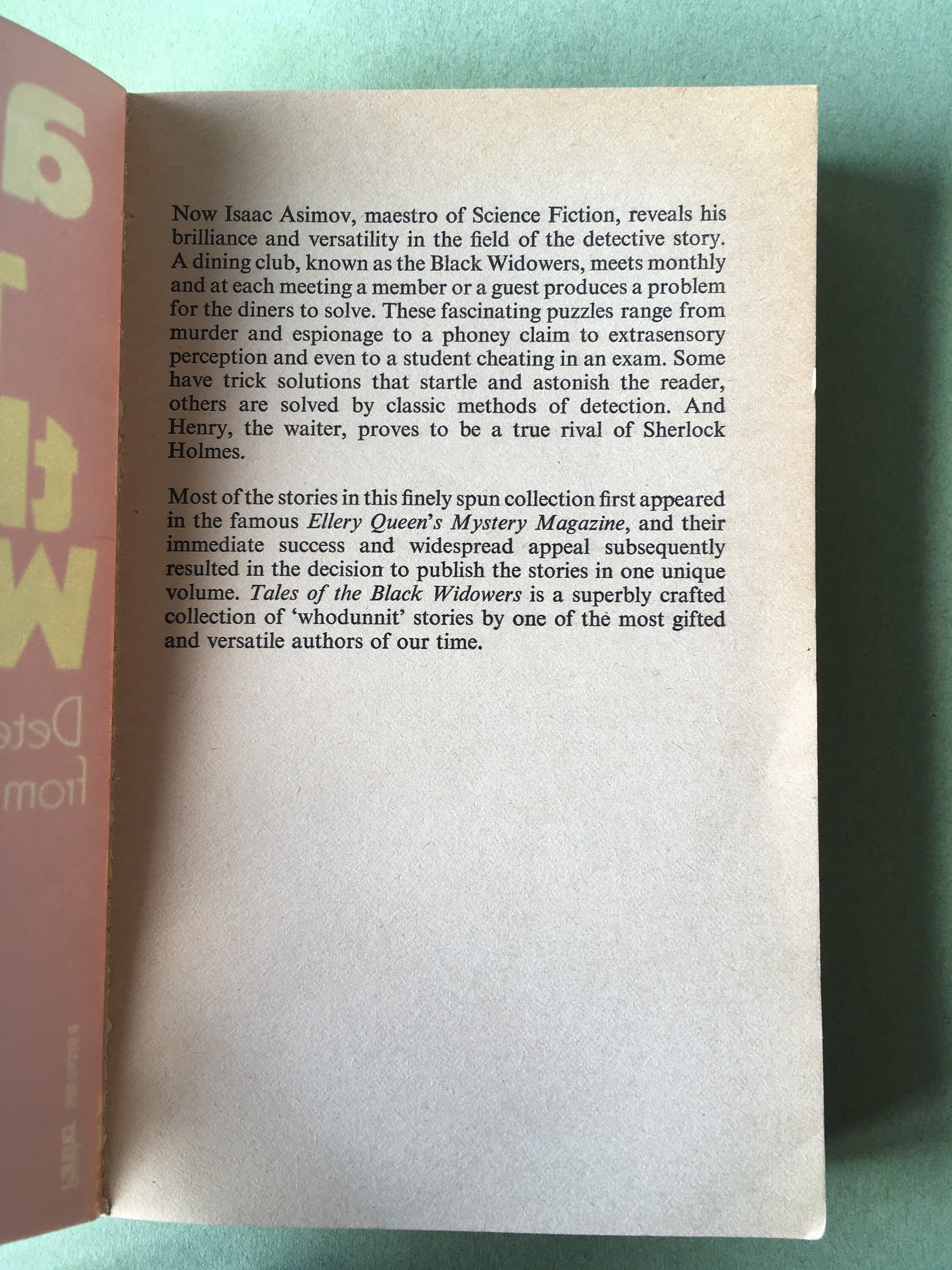 casebook of the black widowers casebook of the black widowers