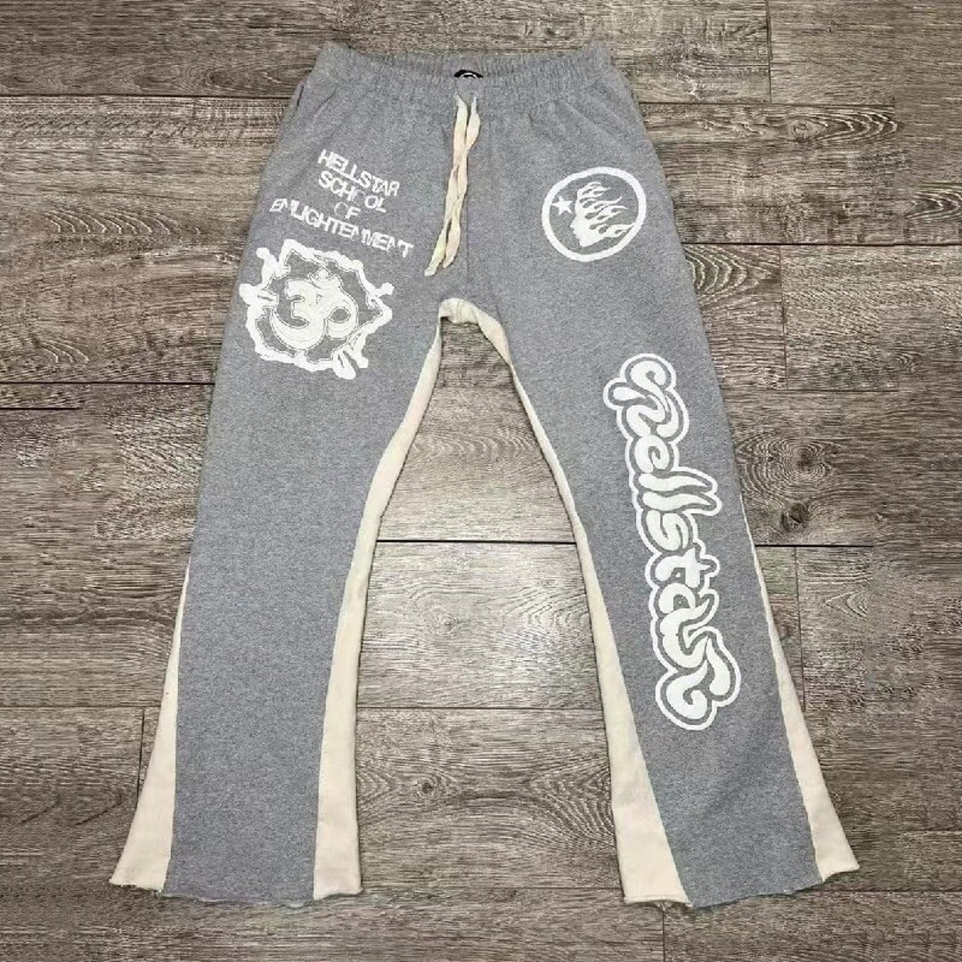 Hellstar Studios Grey Flare Sweats - Etsy