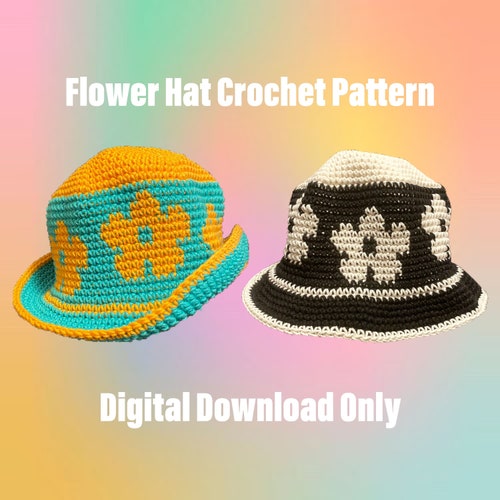 Crochet Pattern for Daisy Bucket Hat Etsy