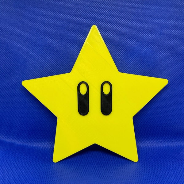 HUGE 3D printed Star from Mario wall or shelf art