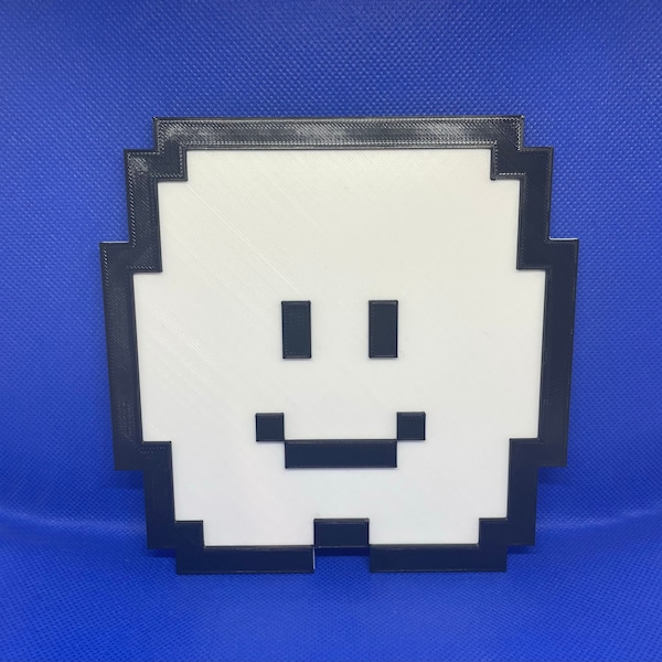 HUGE 3D printed Smile Cloud  from Mario wall or shelf art