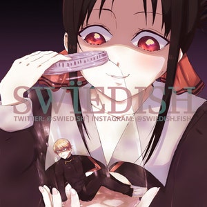 Shirogane and Kaguya Autograph Print