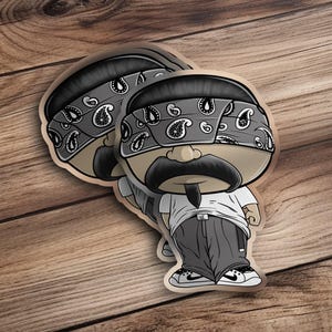 Lil Homie Cortez Sticker | Chicano Art Vinyl Decal | Streetwear Urban StyleCustom Made Lil homies Chicano Art Sticker