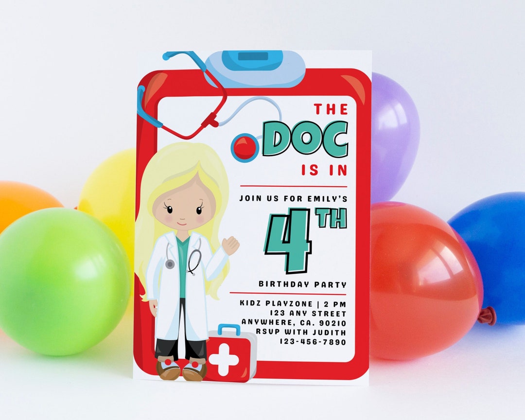 Birthday Card Doctor Birthday Dr Birthday Girl Medical School Party ...