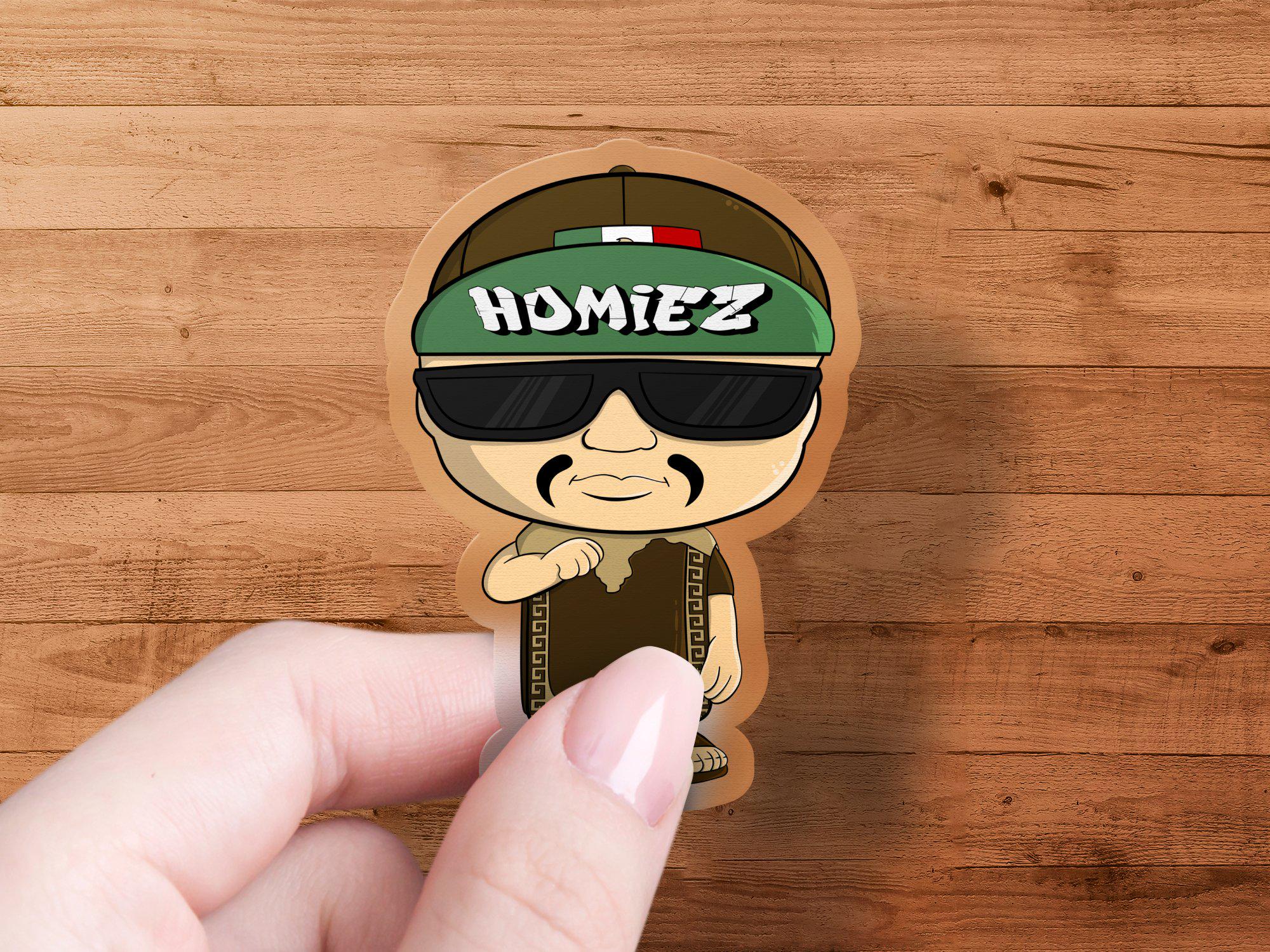 Lil Homie Mr Raza デジタルアートプリント | チカーノスタイルの壁