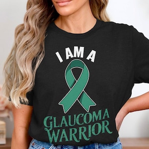 Glaucoma Warrior T-Shirt, Awareness Ribbon Shirt, Support Glaucoma Fighters, Health Awareness Tee, Encouraging Apparel