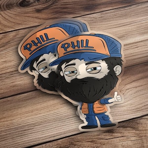Lil Homie Phil Sticker | Cute and Fun Cartoon Character Decal'Custom Made Lil homies Chicano Art Sticker