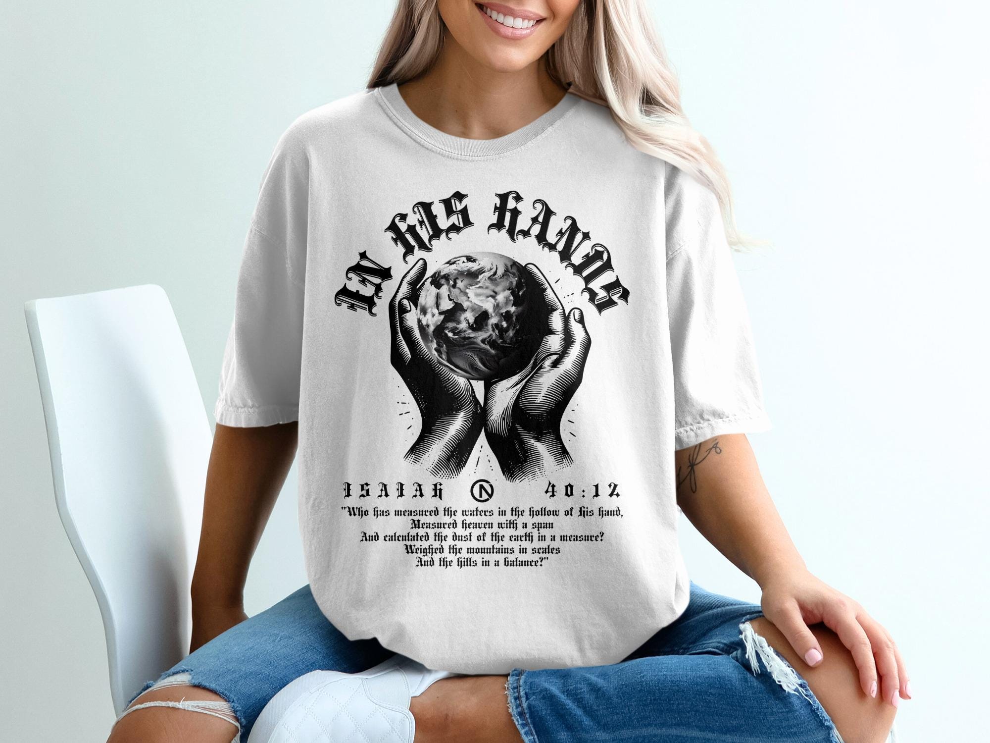 In His Hands Digital PNG, Religious Wall Art Print File, Christian Art ...