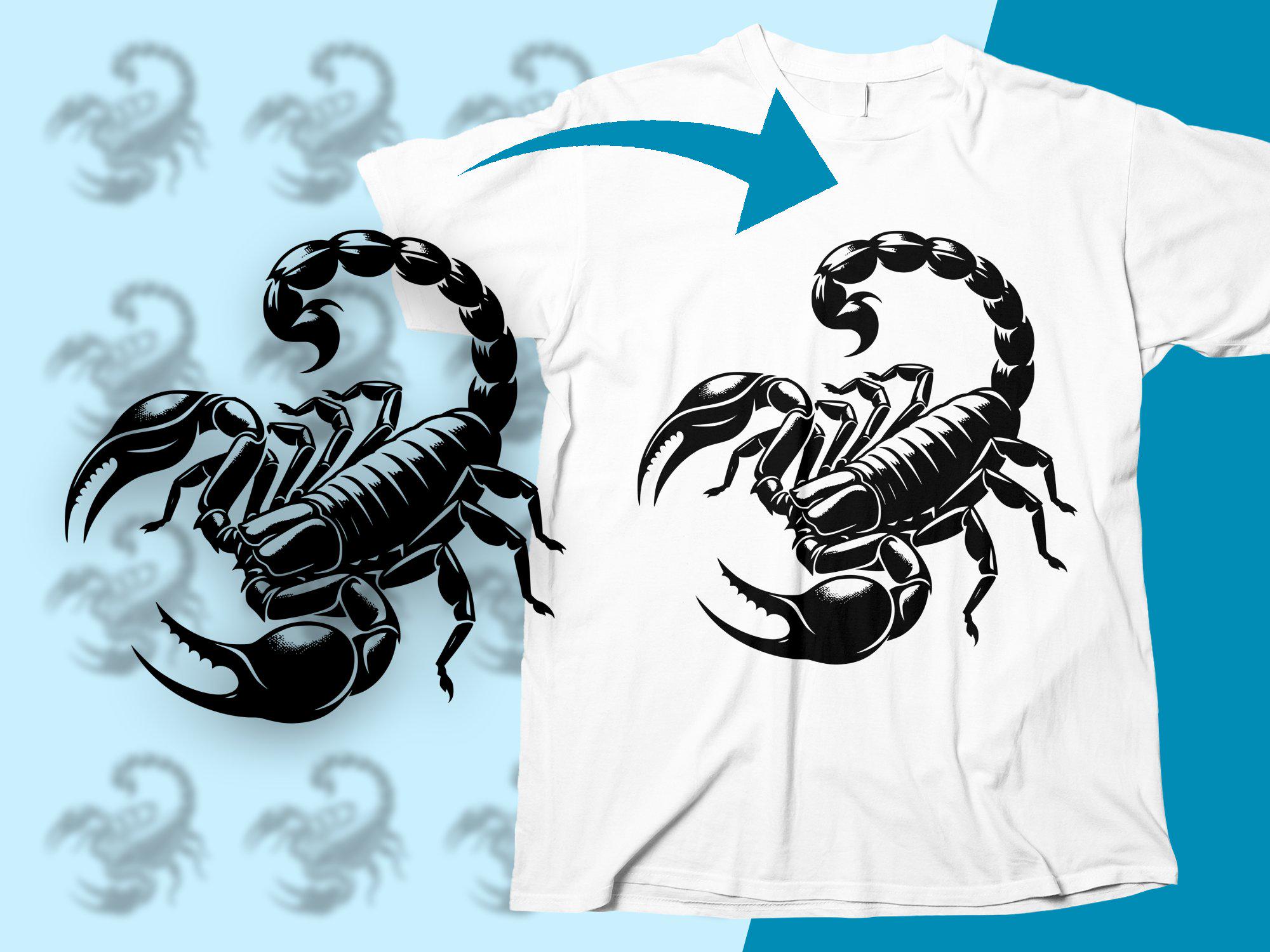 Scorpion Silhouette Digital Download, Vector Scorpion Clipart, Scorpion ...