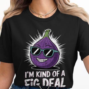 T-shirt grappige vijgendeal, shirt met schattige fruitafbeelding, shirt punny fruit, vintage stijl grappig T-shirt, shirt met humoristische vijgenillustratie, uniek cadeau