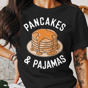 Funny Pancake Stack T-Shirt, Unique Breakfast Design Tee, Cute Graphic Pancakes Shirt, Perfect Gift for Food Lovers, Comfy Casual Wear